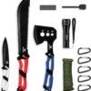 Mossy Oak Hatchet and Machete Knife Set with Sheath